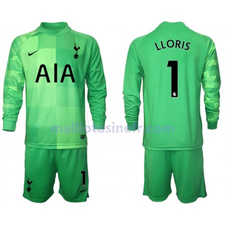 Maillot de Foot Tottenham Hotspur Hugo Lloris 1 Gardien Domicile 2021-22 Manches Longues - Enfant
